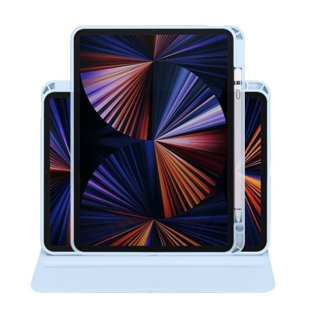 Чехол-книжка Acrylic 360 Degree Rotation Holder Leather для iPad Pro 13 2024 - голубой