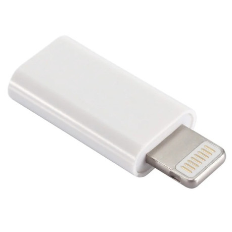Адаптер ENKAY Hat-Prince HC-6 Mini ABS USB-C / Type-C 3.1 to 8 Pin Port Connector - белый