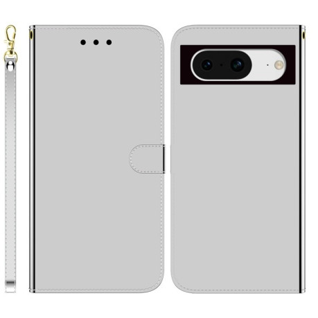Чехол-книжка Imitated Mirror для Google Pixel 8 - серебристый