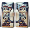 Чохол-книжка Coloured Drawing Samsung Galaxy A32 4G / A32 Lite - Leather Shoes Cat