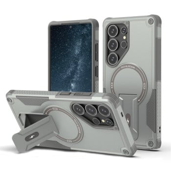 Протиударний чохол MagSafe Holder Armor PC Hybrid для Samsung Galaxy S25 Ultra 5G - сірий