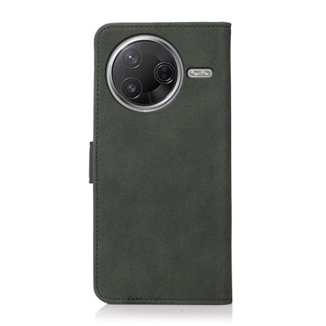 Чехол-книжка KHAZNEH Matte Texture для Xiaomi Poco F7 Pro / F7 Ultra Global - зеленый