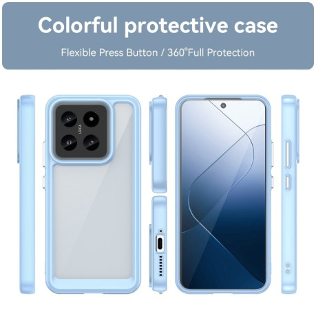 Чохол протиударний Colorful Acrylic Series для Xiaomi 14 - синій