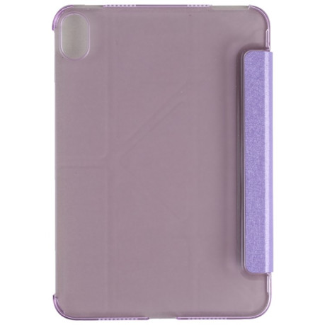 Чехол-книжка Silk Texture Horizontal Deformation для iPad mini 6 - фиолетовый