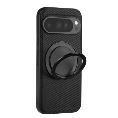 Чохол протиударний ViLi TCY Series Kevlar Leather Texture Rotating Holder для Google Pixel 9 Pro - чорний