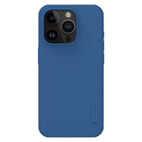 Противоударный чехол NILLKIN Frosted Shield Pro Magnetic Magsafe для iPhone 15 Pro - синий