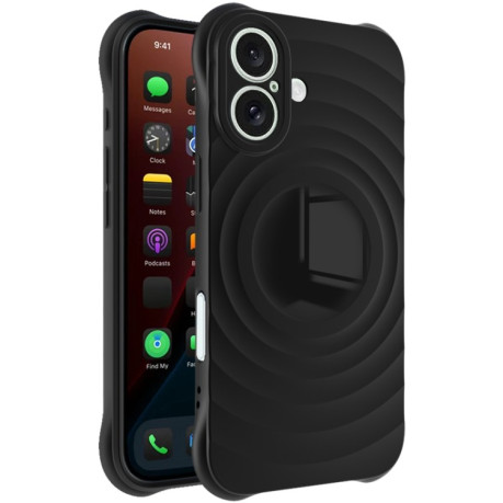 Ударозахисний чохол IMAK UC-6 Series Manbo Frosting Soft  для iPhone 16 - чорний