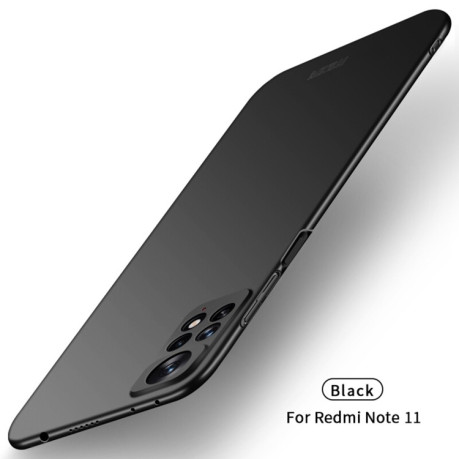 Ультратонкий чехол MOFI Frosted на Xiaomi Redmi Note 11 Global - черный