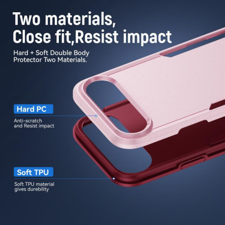 Противоударный чехол Heavy Duty Armor для iPhone Air - розовый