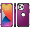 Протиударний Чохол Dropproof 3 in 1 Silicone sleeve для iPhone 14 Pro - фіолетовий
