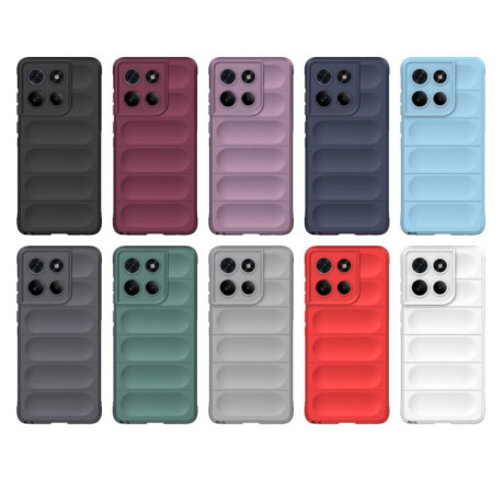 Силіконовий чохол Magic Flannel на Motorola Edge 60 Stylus 5G Global – винно-червоний