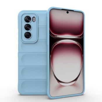 Силиконовый чехол Magic Flannel для OPPO Reno 12 Global - голубой