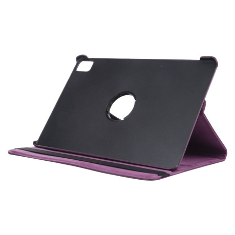 Чохол-книжка 360 Degree Rotation Litchi для iPad Pro 11 2024 - фіолетовий