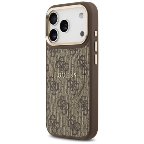 Оригінальний чохол Guess 4G PU Classic Logo з MagSafe на iPhone 17 Pro - Brown