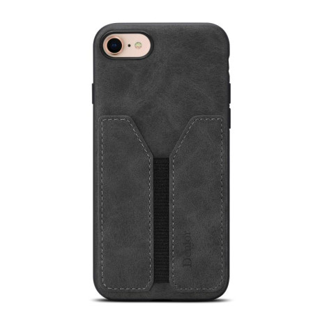 Противоударный чехол Denior D07 DV Elastic Card Slot для iPhone 16e - черный