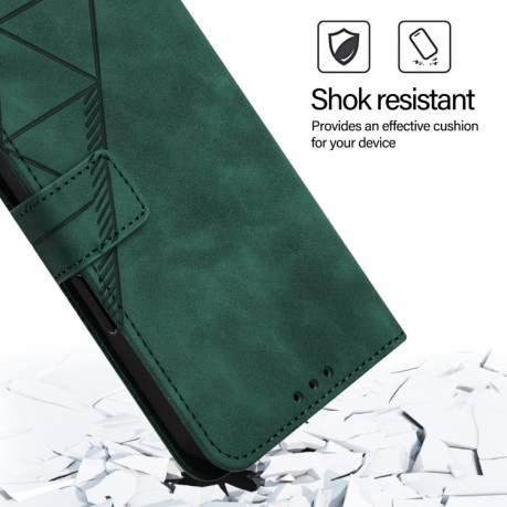 Чохол-книжка Crossbody 3D Embossed Flip Leather на Xiaomi 14T Pro - зелений