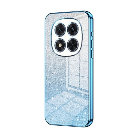 Ударозахисний чохол Gradient Glitter Powder Electroplated на Xiaomi Redmi Note 14 Pro 5G/Poco X7 - синій