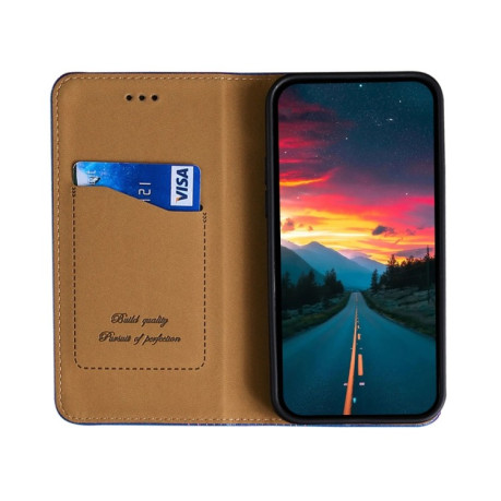 Чехол-книжка Grid Texture для Realme 9i/OPPO A76/A96 - синий