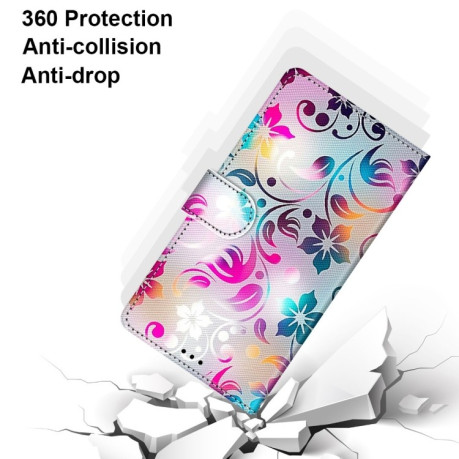 Чохол-книжка Coloured Drawing Cross Samsung Galaxy A53 5G - Gradient Colorful Flower