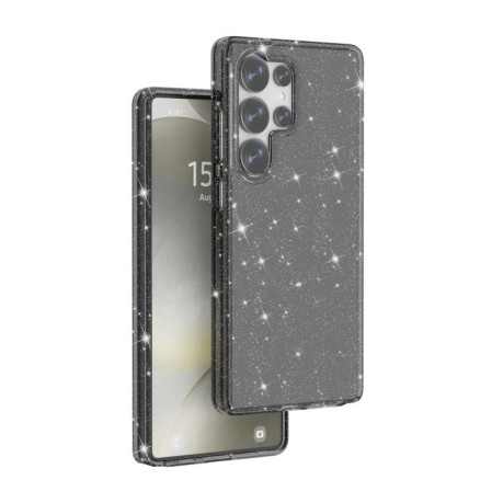 Противоударный чехол Terminator Style Glitter для Samsung Galaxy S25 Ultra 5G - черный