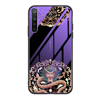 Скляний чохол Luminous Painting Violet Glass на Realme XT/X2/X2 -Dragon