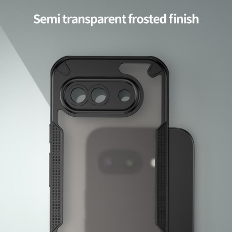 Противоударный чехол Armor Glaze PC Hybrid для Google Pixel 9a - черный
