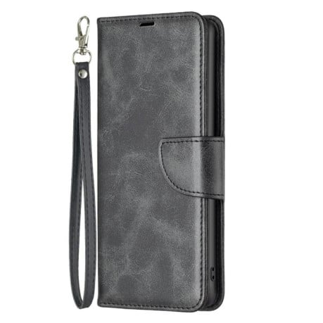 Чехол-книжка Lambskin Texture Pure Color на Xiaomi Redmi 15C 5G/4G EU 173mm/Poco C85 5G - черный