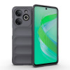 Силиконовый чехол Magic Flannel для Infinix Smart 8 - темно-серый