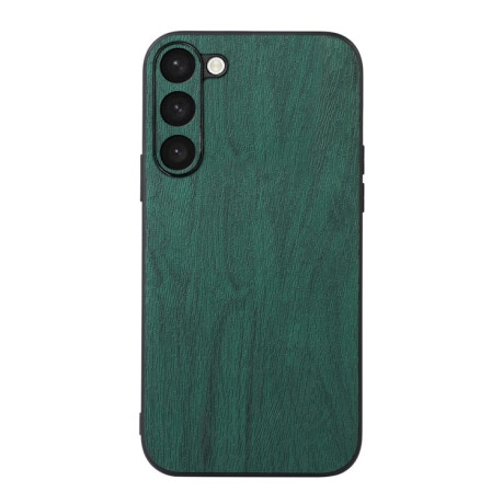 Противоударный чехол Wood Texture для Samsung Galaxy S23 5G - зеленый