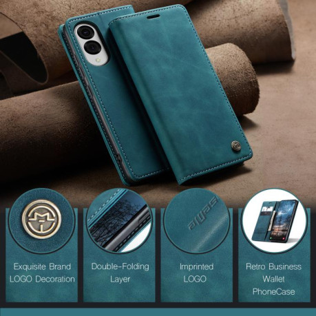 Чехол-книжка CaseMe-013 Multifunctional на Samsung Galaxy S25 Edge 5G - синий