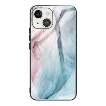 Протиударний скляний чохол Marble Pattern Glass на iPhone 14/13 - Abstract Gray