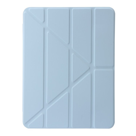 Чехол-книжка Clear Acrylic Demation Leather для iPad Pro 12.9 2022 / Air 13 2024 - голубой