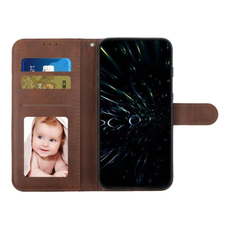 Чехол-книжка Stitching Calf Texture для Samsung Galaxy A56 5G - коричневый