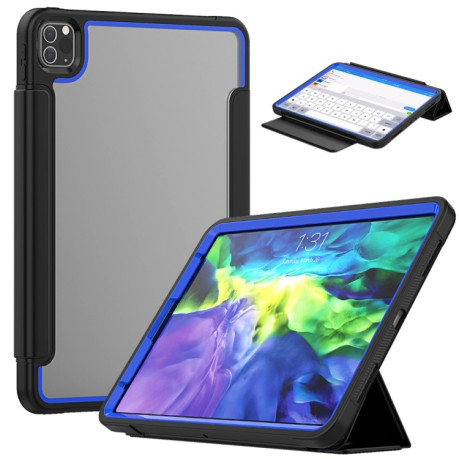 Чехол-книжка Smart Acrylic + TPU для iPad Air 4 2020//Pro 11 2020/2018- черно-синий