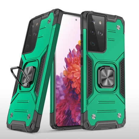 Протиударний чохол Magnetic Armor для Samsung Galaxy S21 FE 5G - зелений