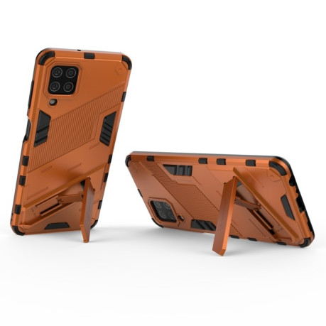 Противоударный чехол Punk Armor для Samsung Galaxy M32/A22 4G - оранжевый