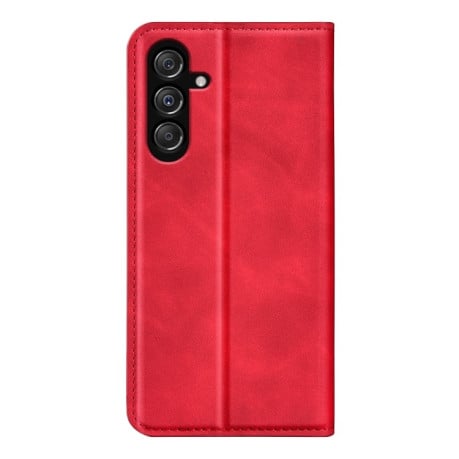 Чехол-книжка Retro Skin Feel Business Magnetic на Samsung Galaxy M34 - красный