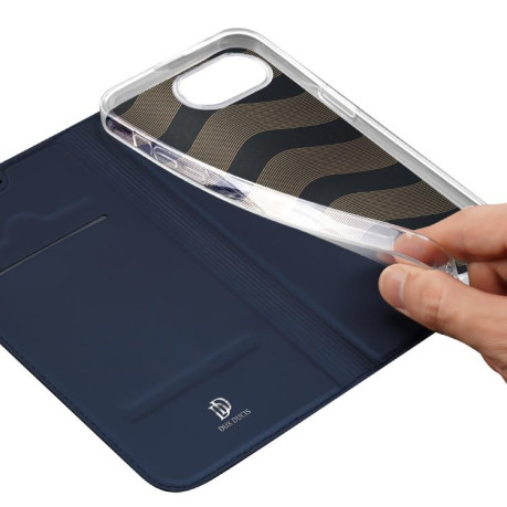 Чохол-книжка DUX DUCIS Skin Pro Series для iPhone 16e - синій