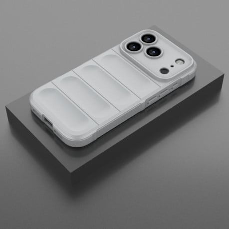 Силіконовий чохол Magic Flannel на iPhone 17 Pro - сірий