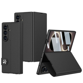 Чохол-книжка GKK Flip Wallet Leather на Samsung Galaxy Fold8 Ultra 5G — чорний
