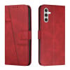 Чехол-книжка Stitching Calf Texture для Samsung Galaxy S23 FE 5G - красный