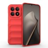 Силиконовый чехол Magic Flannel на Xiaomi 15T 5G Global — красный