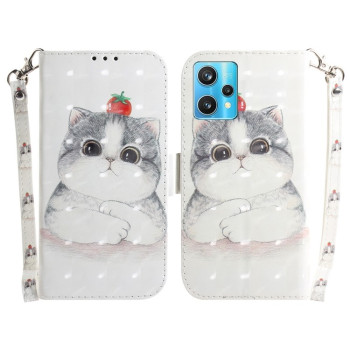 Чехол-книжка 3D Colored Horizontal для Realme 9 Pro Plus/ Realme 9 4G- Cute Cat