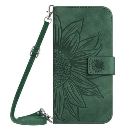 Чехол-книжка Skin Feel Sun Flower для Xiaomi 15 Pro - зеленый