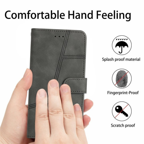 Чехол-книжка Stitching Skin Feel для Samsung Galaxy A56 5G - серый