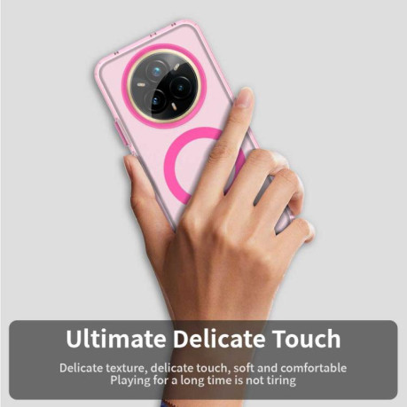 Candy Magsafe PC Hybrid TPU протиударний чохол для Realme 14 Pro+ 5G - червоний