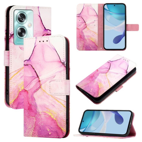 Чохол-книжка PT003 Marble Pattern для OnePlus Nord N30 SE 5G - Pink Purple Gold