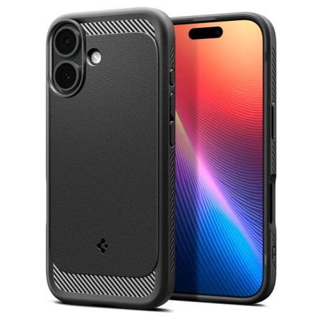 Оригинальный чехол Spigen Rugged Armor Mag с MagSafe на iPhone 17 - Matte Black