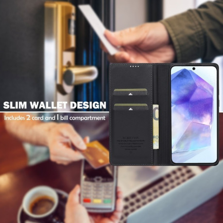 Чехол-книжка LCIMEEKE LC-001 Series для Samsung Galaxy A16 5G - черный