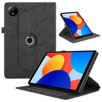 Чохол-книжка Tree Life Embossed Rotation Leather для Xiaomi Redmi Pad SE 8.7 4G - чорний